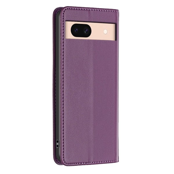 BINFEN COLOR Google Pixel 8a -kotelo PU-nahkainen puhelimen Dark purple