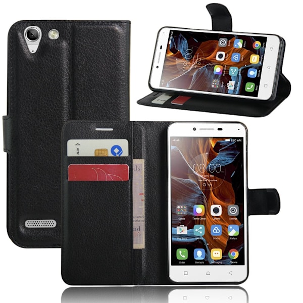 Pengebokveske Lenovo K5 Svart Black