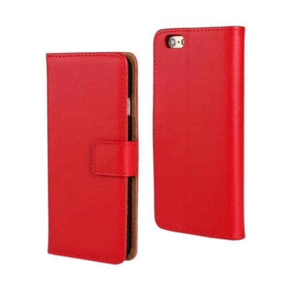 Iphone 6 Plus Plånboksfodral / Fodral Läder Red