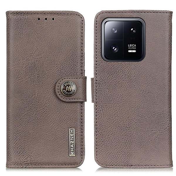 KHAZNEH Xiaomi 13 5G Plånboksfodral - Khaki Khaki