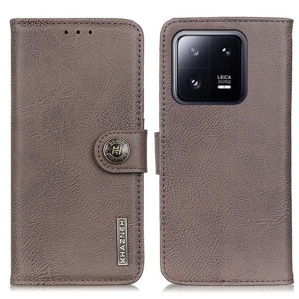 Xiaomi 13 5G KHAZNEH Lompakkoteline - Khaki Khaki