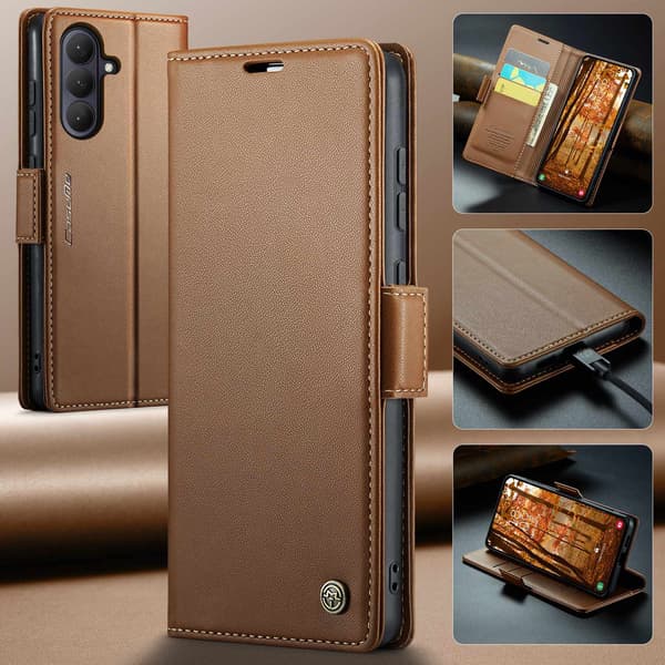 Til Samsung Galaxy A57 5G CASEME mobildeksel Brown