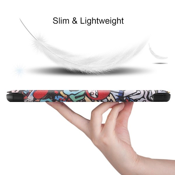Trifoldbart cover til Lenovo Tab M7 (1 Gen) - Graffiti Multicolor