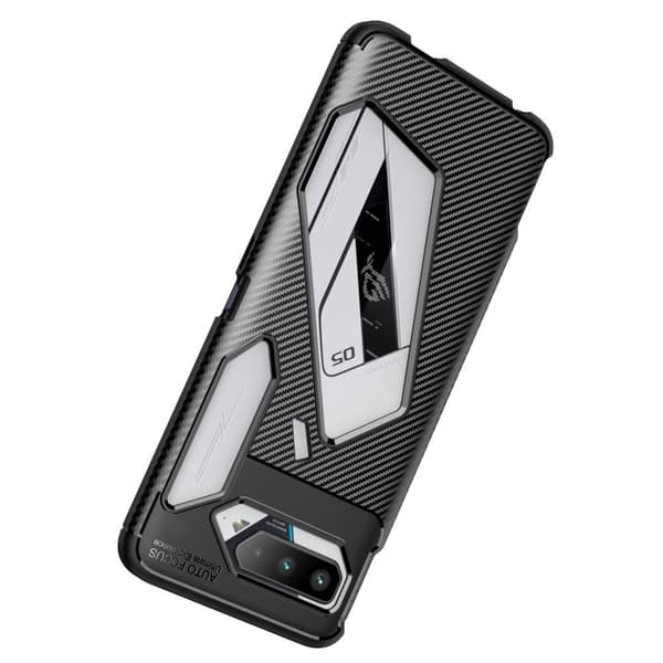 Asus ROG Phone 5 Karbonfibertekstur - Svart Transparent