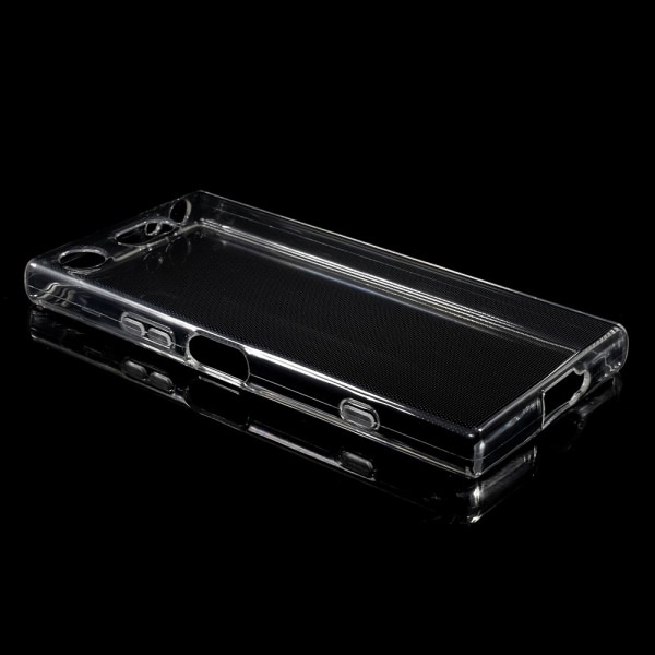 Sony Xperia XZ1 Kompakt gennemsigtig blød TPU-cover med skridsikker inderside Transparent