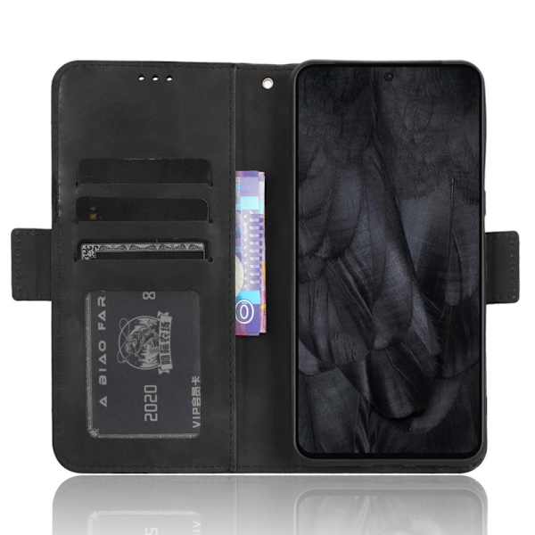 Wallet Stand Telefontaske til Pixel 8 Pro Black