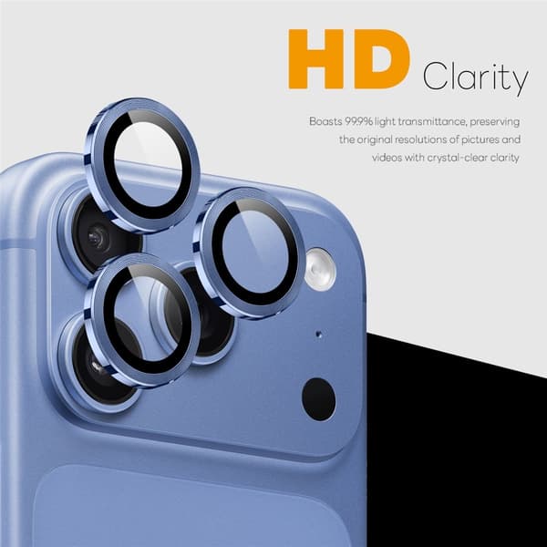 NORTHJO 1 Sæt Kameralinsebeskyttelse til iPhone 18 Pro / 18 Pro Max Blue