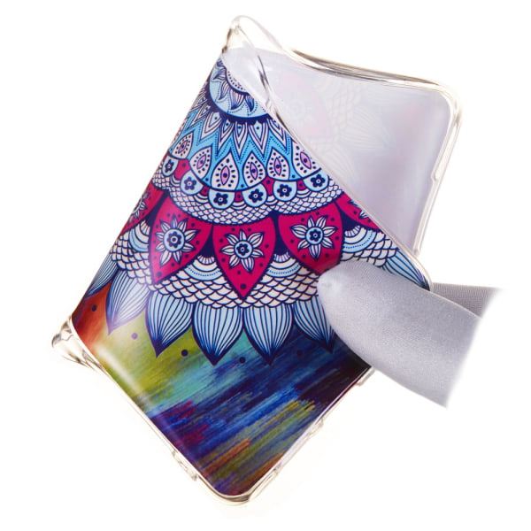 Luminous Glow Pattern Printing TPU Case for Samsung Galaxy S10e - Colorized Mandala Pattern Black