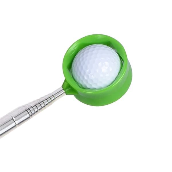 Golf Golfball Golfballgriper Rustfritt stål 2,7 m Teleskopisk plukker Silver