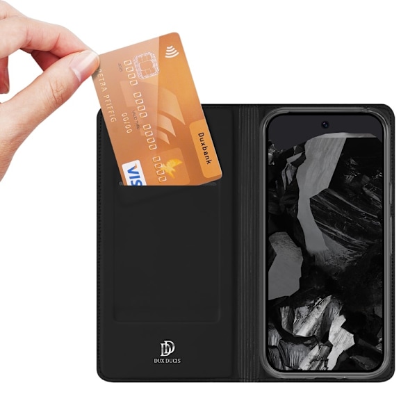 DUX DUCIS Skin Pro -sarjan kotelo korttipaikalla Google Pixel 9 / 9 Pro - musta Black