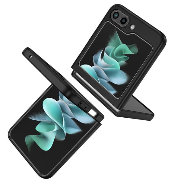 Mobildeksel med ringestøtte for Samsung Galaxy Z Flip5 5G Black