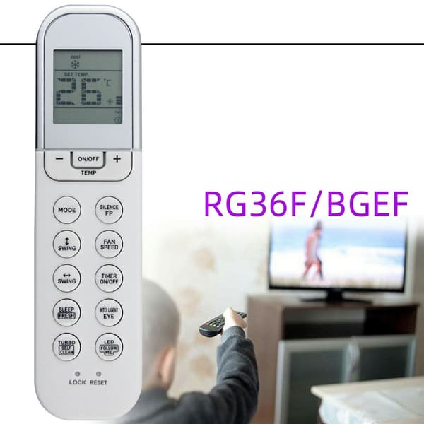 Fjärrkontroll Ersättning för RG36F / BGEF för Midea Air Conditioner Vit