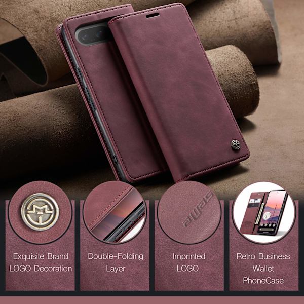 CASEME For Google Pixel 10 Pro / Pixel 10 Etui med Stativ Red