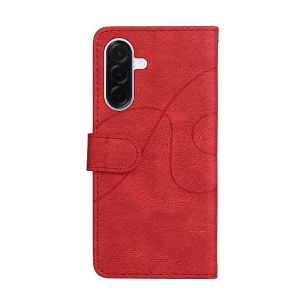 Til Samsung Galaxy A37 5G MTK telefoncover med stander og wallet Red