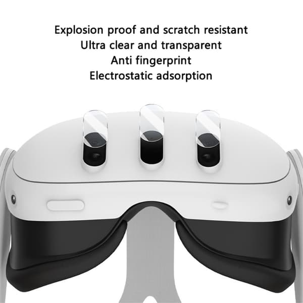 Oculus Meta Quest 3 VR WOLMTT Lens Protector karkaistu lasikalvo Transparent