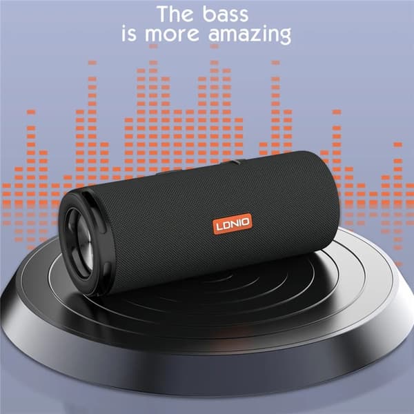 LDNIO BTS13 Bluetooth 5.3-højttaler, 2000 mAh, RGB-stemningsbelysning, bas-stereo Black