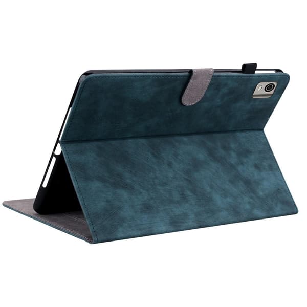 Til Nokia T21 Taske Imprintet Cute Tiger Tablet Cover Kortholder - Blå Blue