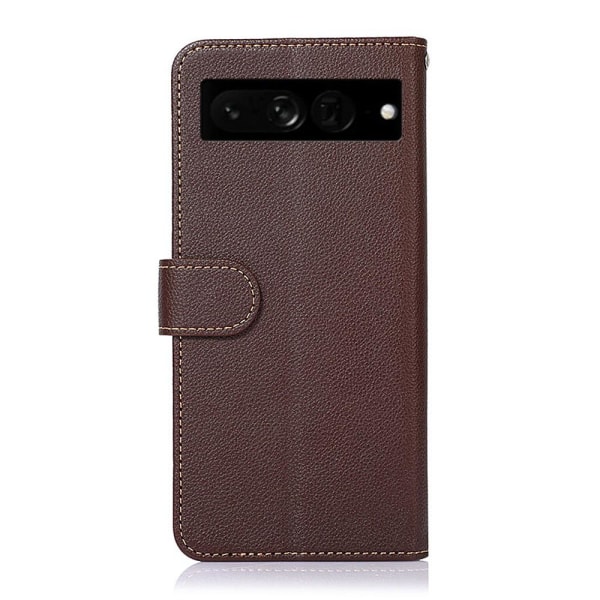 KHAZNEH Phone Cover to Google Pixel 7 Pro  - Brown/Blue Brown