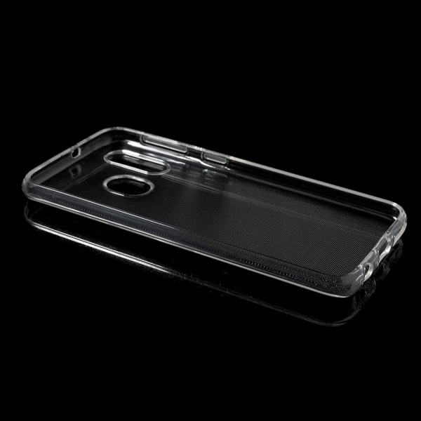 Samsung Galaxy A40 Clear TPU Cover Cover med skridsikker inderside Transparent