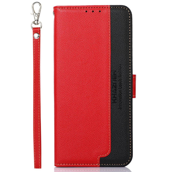 KHAZNEH Til Google Pixel 9 Pro XL Pung Etui Litchi Struktur Telefoncover Red