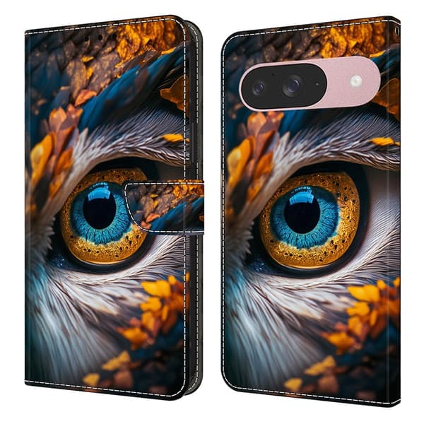 För Google Pixel 10 Pro / 10 / 9 Pro / 9 Plånboksfodral Mönstertryckt PU-läder Flip Stativ Mobilfodral multifärg