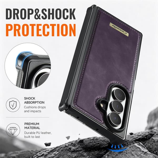 CASEME Magnetisk telefondeksel til Samsung Galaxy Z Fold8 Ultra Purple