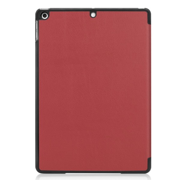 Apple iPad 10.2 2021/2020/2019 Kolminkertainen jalustakotelo -WineRed Red