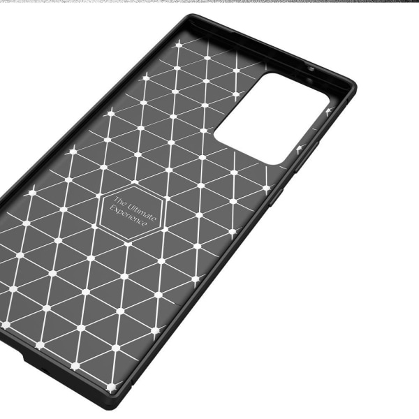Hiilikuiturakenteinen TPU-kotelo Samsung Galaxy Note 20 Ultra Black