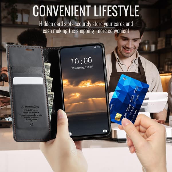 CASEME Til Xiaomi 17T Lommebokdeksel Black