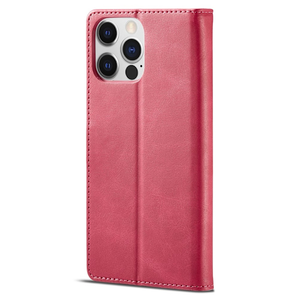 LC.IMEEKE Wallet Stand Etui til iPhone 15 Pro Pink