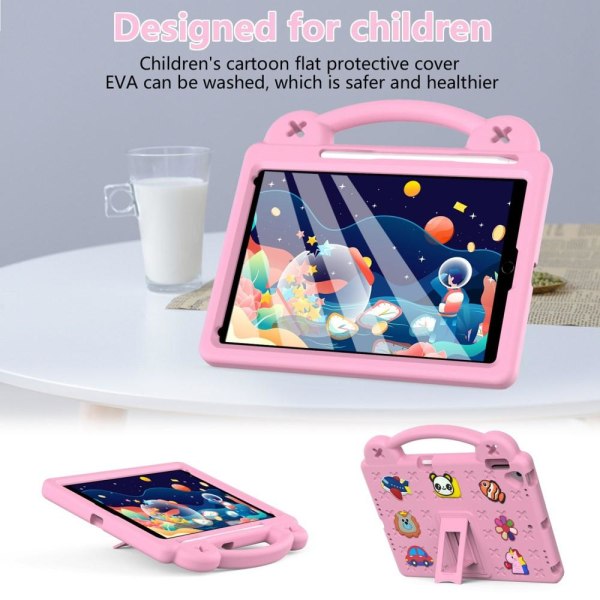 Apple iPad 10.2 2021 2020 2019 Stødsikker EVA-skumstativskal - L Pink