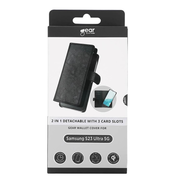 GEAR Pung Samsung Galaxy S23 Ultra 2in1 Magnetcover Black