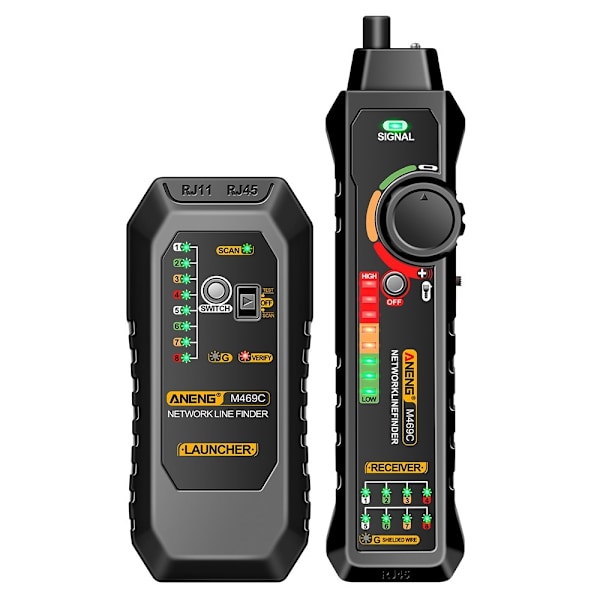 ANENG Nätverkskabeltestare Network Ethernet Wire Tracker Cable Finder Svart