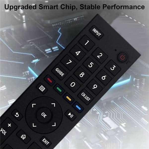Fjernkontroll erstatning ERF3E80H for Hisense TV (støtter ikke talefunksjon) Black