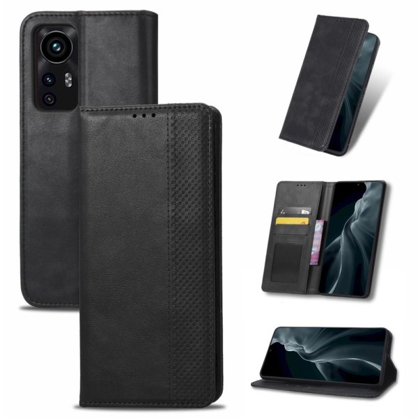 Vintage lompakkokotelo Xiaomi 12: lle Black