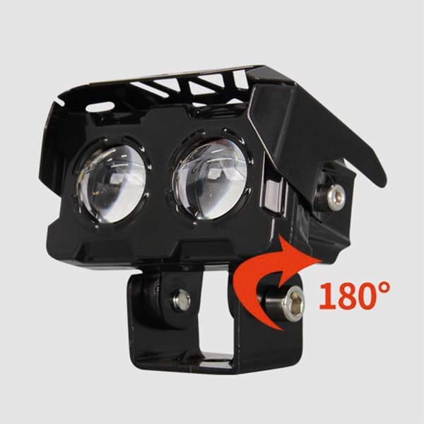 Vanntett Motorsykkel LED-Frontlys Super Sterk Tåkelys Black