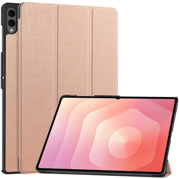 Til Samsung Galaxy Tab S12 Ultra Stativveske Støtsikker Pink gold
