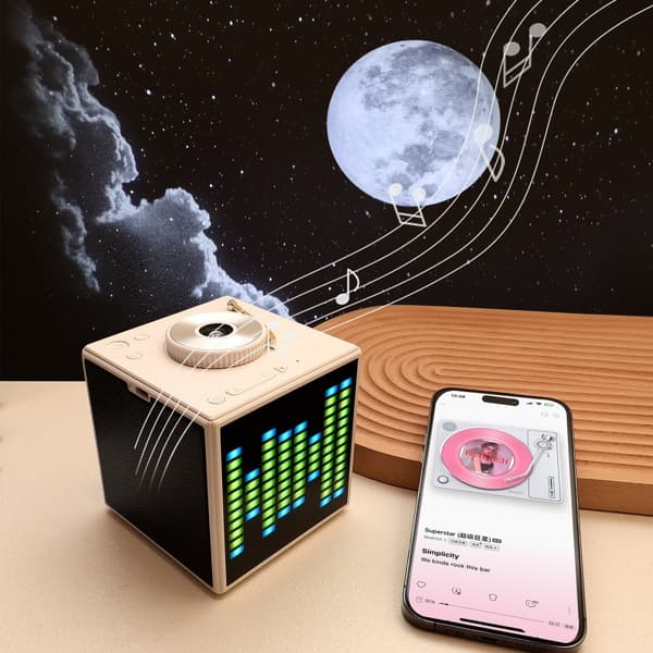 Multifunktionel Galaxy Star - projektor White Noise Bluetooth - højttaler White