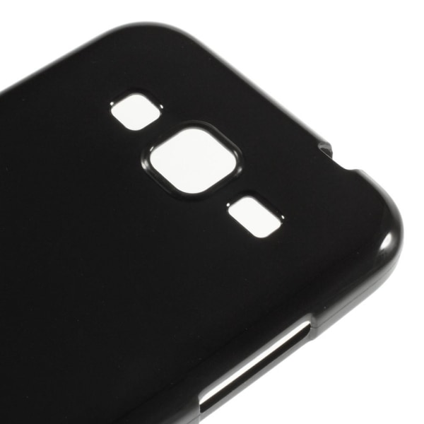 Samsung Galaxy Core Prime Solid Color Glossy TPU Skin Case Black
