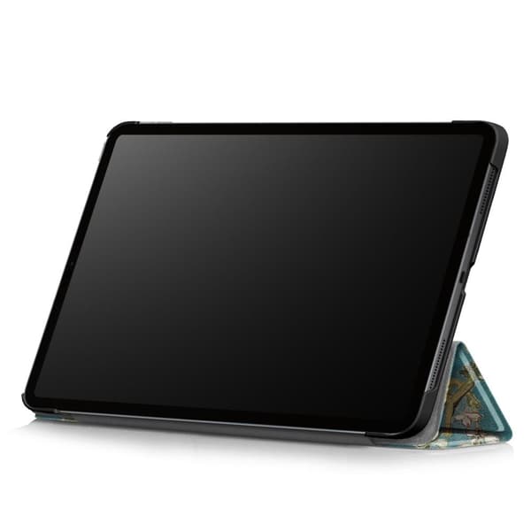 Tri - fold Suojakuori - iPad Pro 11 (2020) / (2018) - Peach Blossom Green