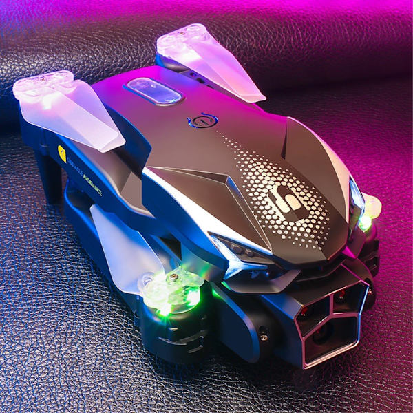 LU600 RC Drone Drönare med HD - kamera dubbla batterier Four - Sided Obstacle Avoidance Svart