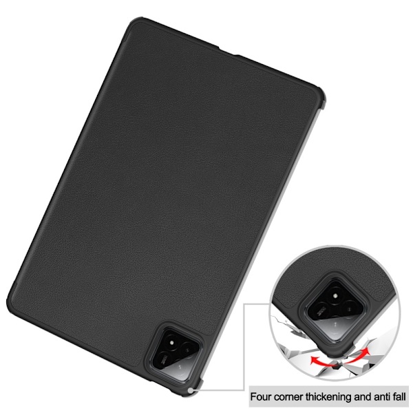 Slim Fit Cover Case til Xiaomi Pad 7 Auto Wake / Sleep - Sort Black