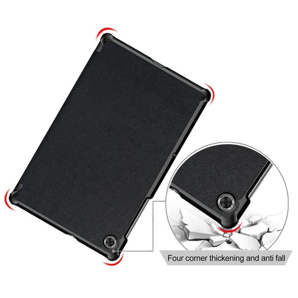 Trifoldet stativetui til Lenovo Tab M10 FHD Plus - Sort Black