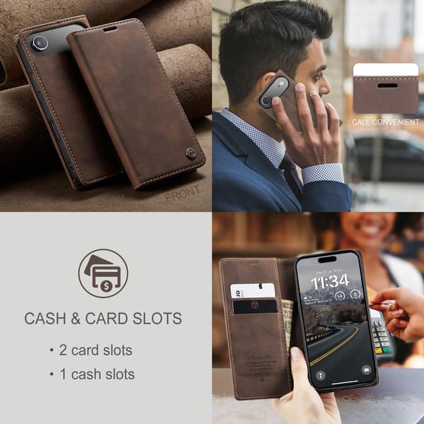 CASEME Lommebok-deksel Til iPhone Air Brown