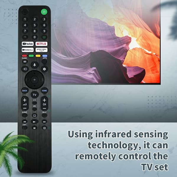 Fjärrkontroll Ersättning för RMF-TX520P För Sony TV Svart