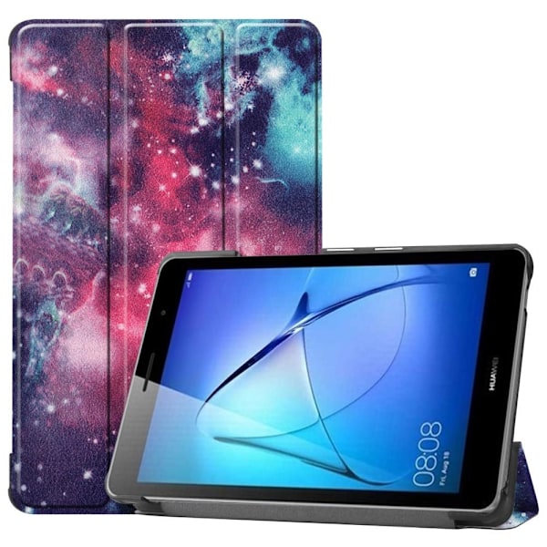 Tri-fold Stand Case for Huawei MatePad T8 - Galaxy Pink