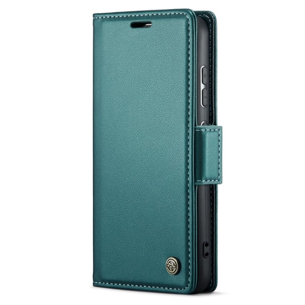 CASEME Retro Lompakkokotelo Samsung Galaxy S24 Green