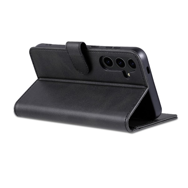 AZNS For Samsung Galaxy S24 FE Etui i PU-lær - Sort Black