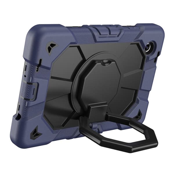 Till Samsung Galaxy Tab A11 Heavy Duty Armor skal Navy Blue + Black multifärg