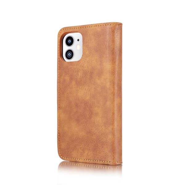 DG.MING iPhone 12 Mini Tyylikäs Lompakkokotelo - Ruskea Brown